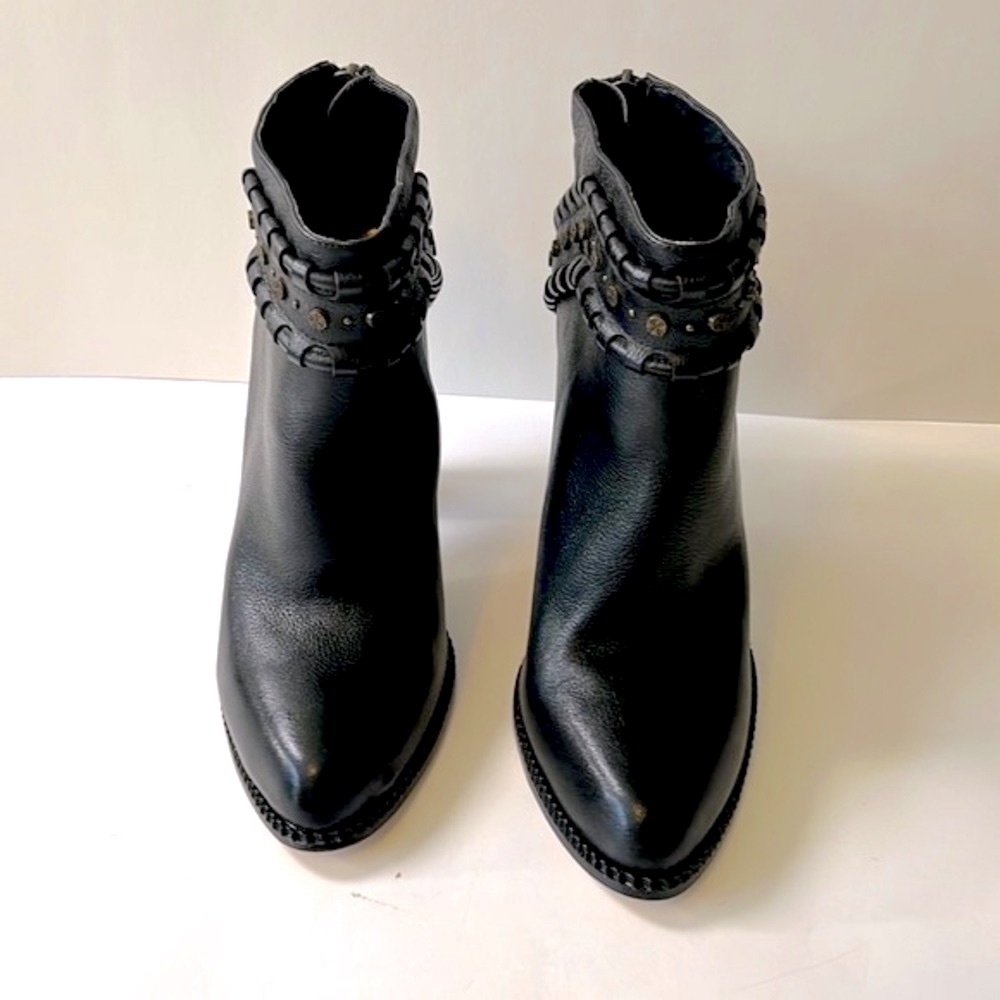 Anthropologie Cynthia Vincent 'Witty'  Leather Booties, Black, size 8